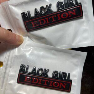 Black Girl Edition Fender Badge for a Car or Truck (Set of‎ 2 / New)